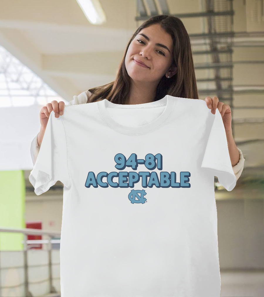94-81 Acceptable North Carolina Tar Heels T-Shirt