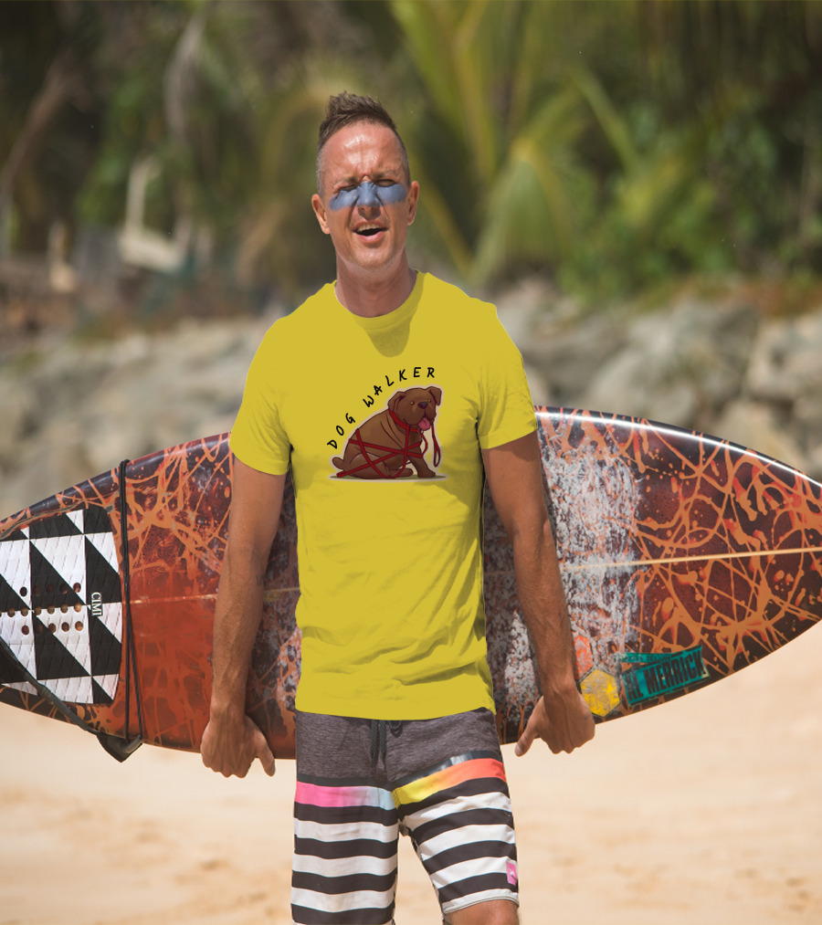 Dwight's Dog Walker Dead By Daylight Puppy Leash Wrapped T-Shirt