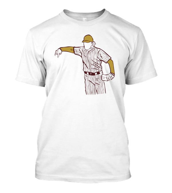 Tristan Stivors Pitching Baseball Player Pinstripe Uniform T-Shirt