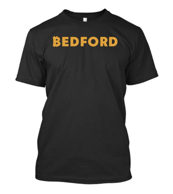 Bedford Bitcoin-Inspired Typography T-Shirt
