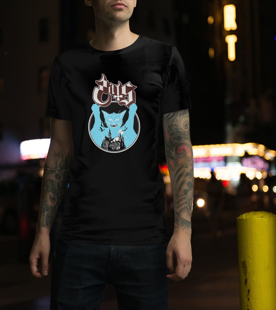 Communion Wafer Opussy Cats Gothic Cathedral T-Shirt
