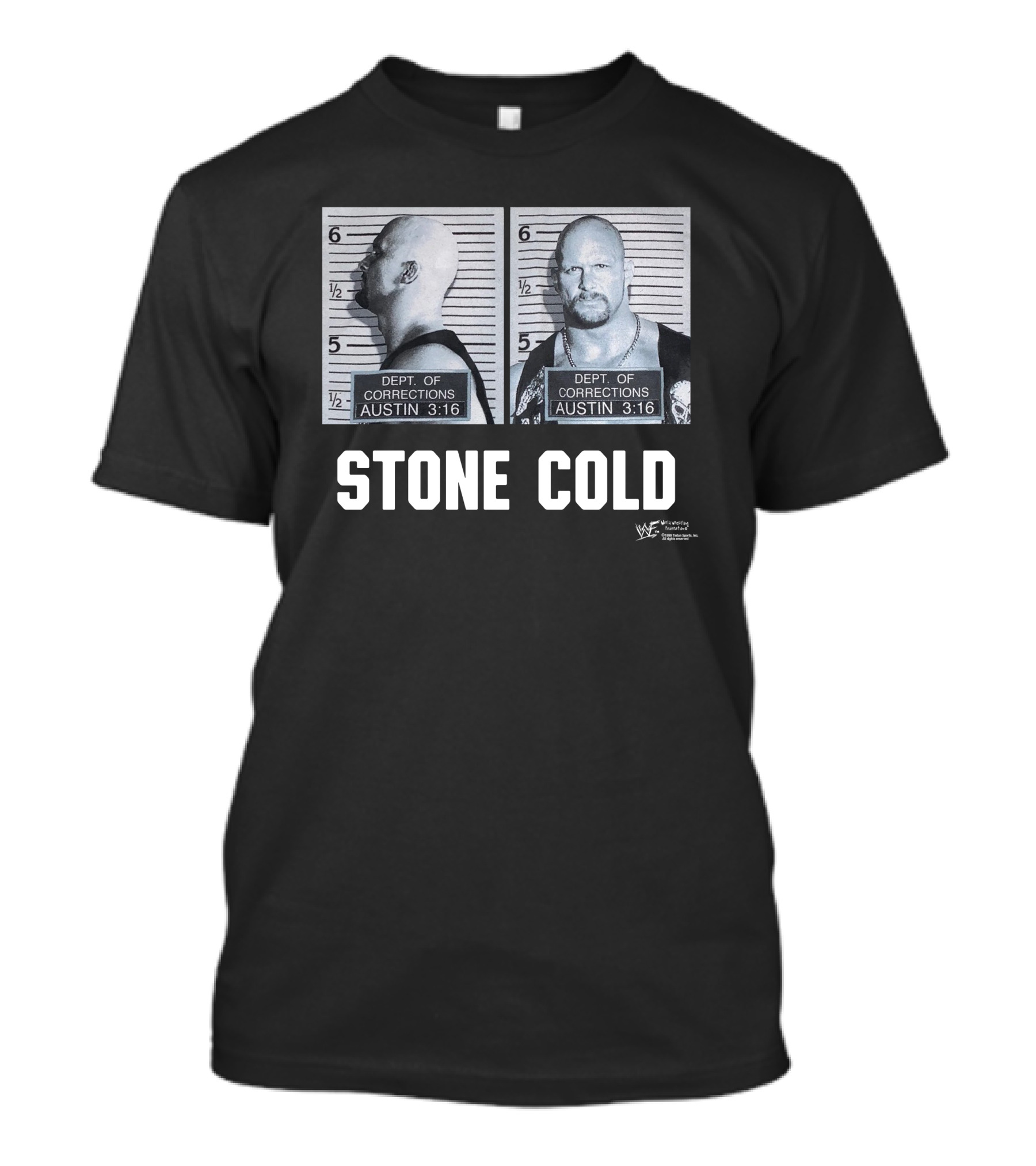 Dept Of Corrections Austin 3:16 Mugshot Stone Cold Steve Austin WWF Wrestling T-Shirt