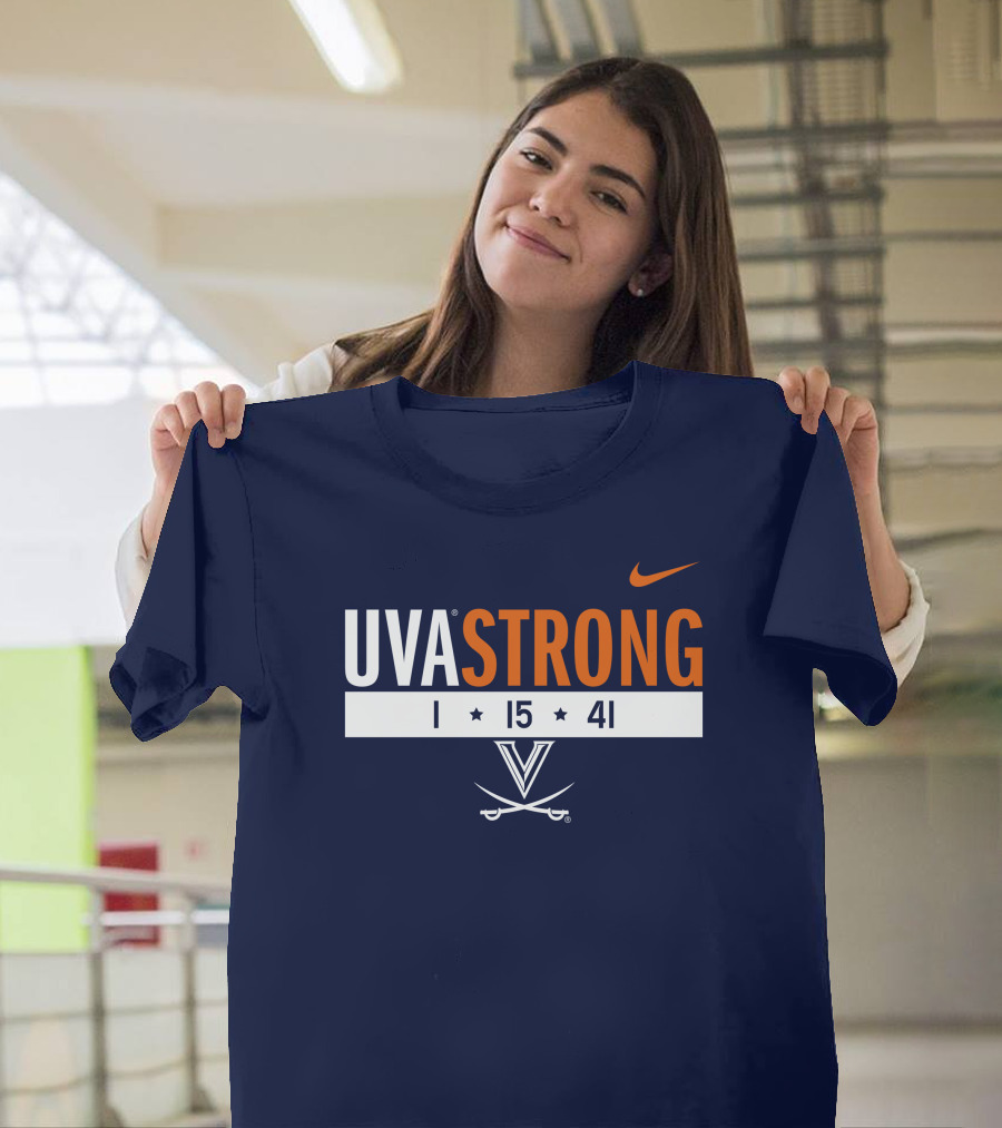 UVA Strong 1 15 41 Basketball Virginia Cavaliers T-Shirt