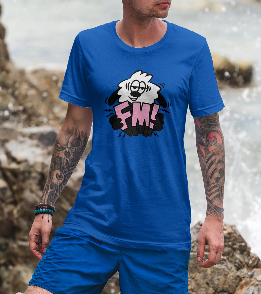 Vs X Verdy FM Cartoon Sheep Complex Con Blue T-Shirt