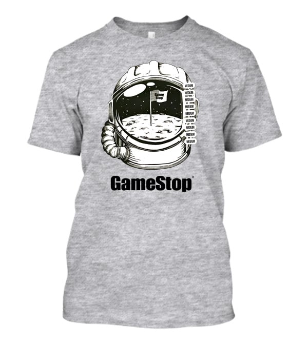 GameStop Astronaut Moon Medium Flag T-Shirt