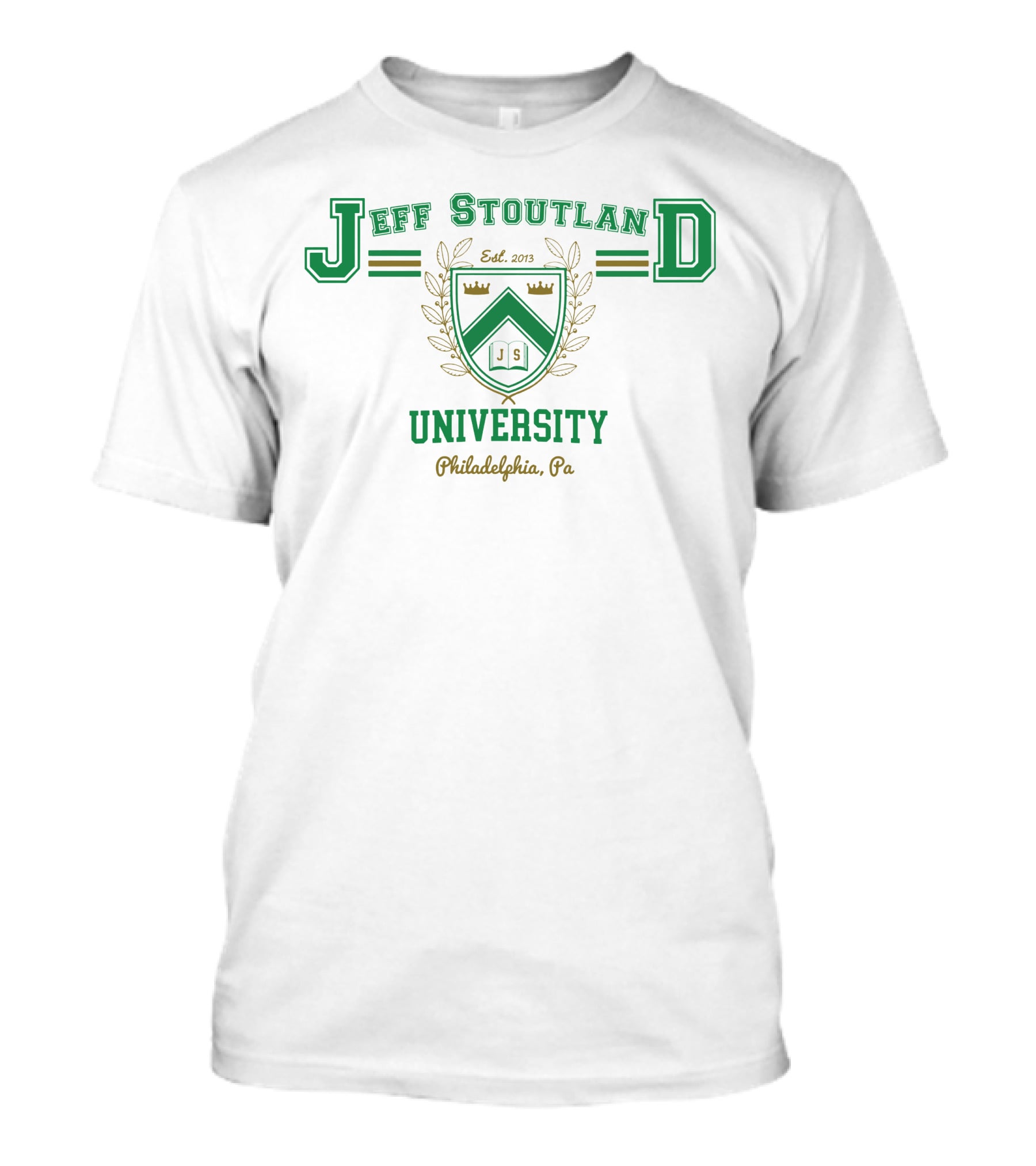 Jeff Stoutland University Philadelphia Pa Est. 2013 Crest T-Shirt