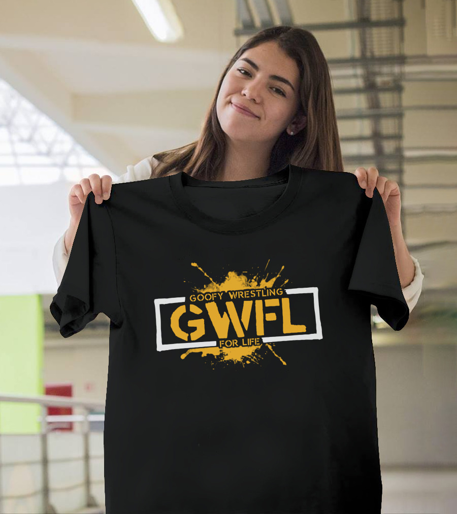 Goofy Wrestling For Life GWFL Splatter T-Shirt