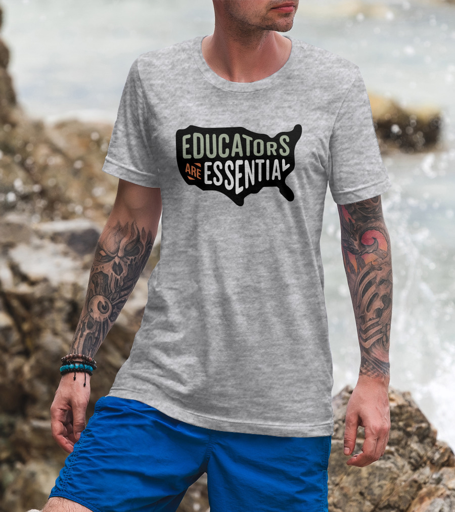 Educators Are Essential USA Map T-Shirt
