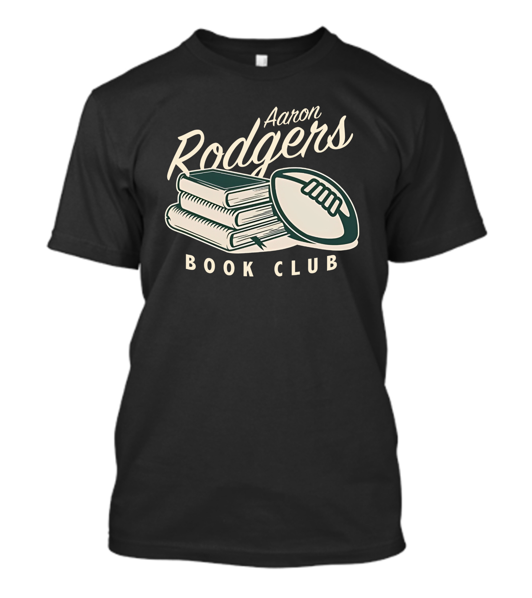 Pat McAfee Show Aaron Rodgers Book Club Football Stack T-Shirt