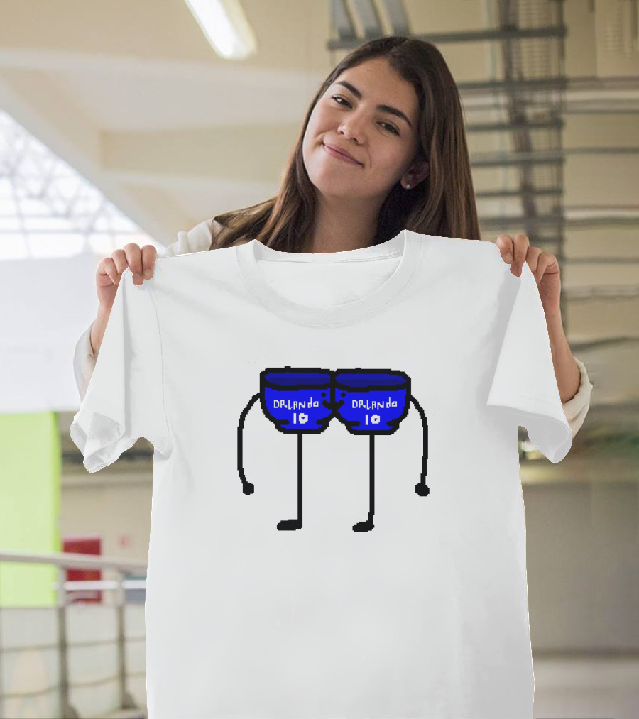 Bowl Bow Orlando Blue Cartoon Figure 10 DRlanda T-Shirt