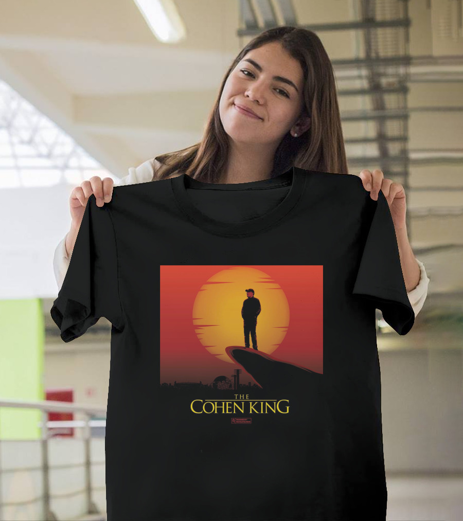 The Cohen King Silhouette On Sunset Cliff T-Shirt