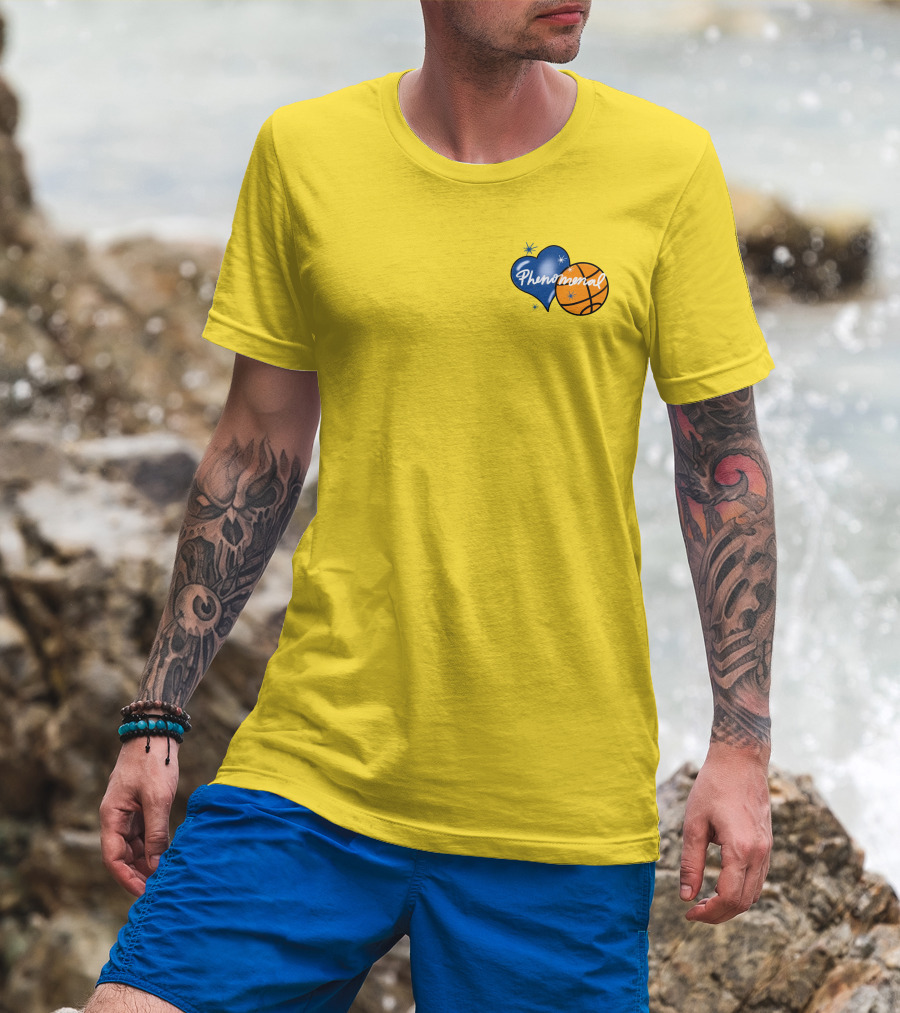 Phenomenal Warriors Shop Basketball Heart T-Shirt