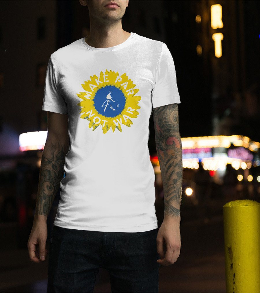 Sunflower Of Peace Make Par Not War Golf Charity T-Shirt