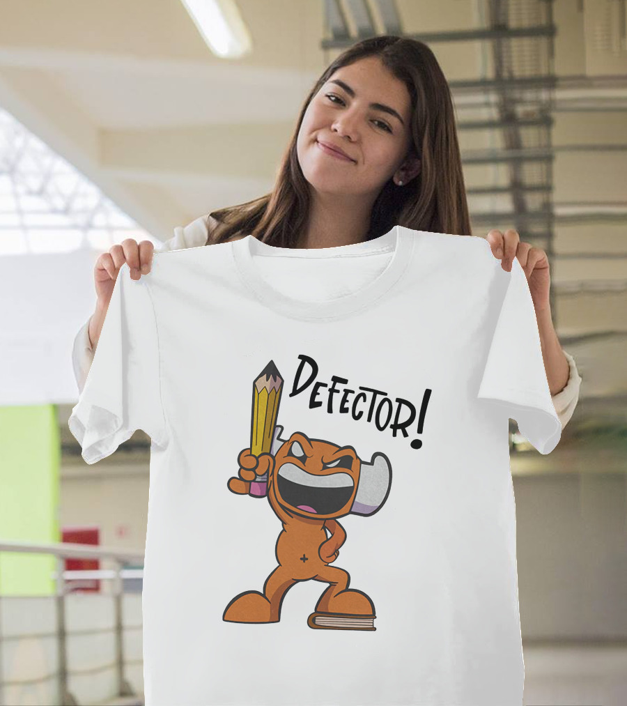 Defector El Toro Merch Character with Pencil T-Shirt