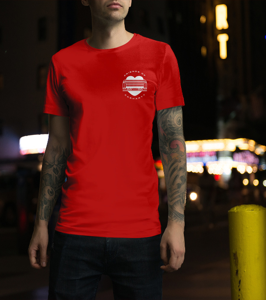Friends Of Carhartt Heart And Trolley Symbol T-Shirt