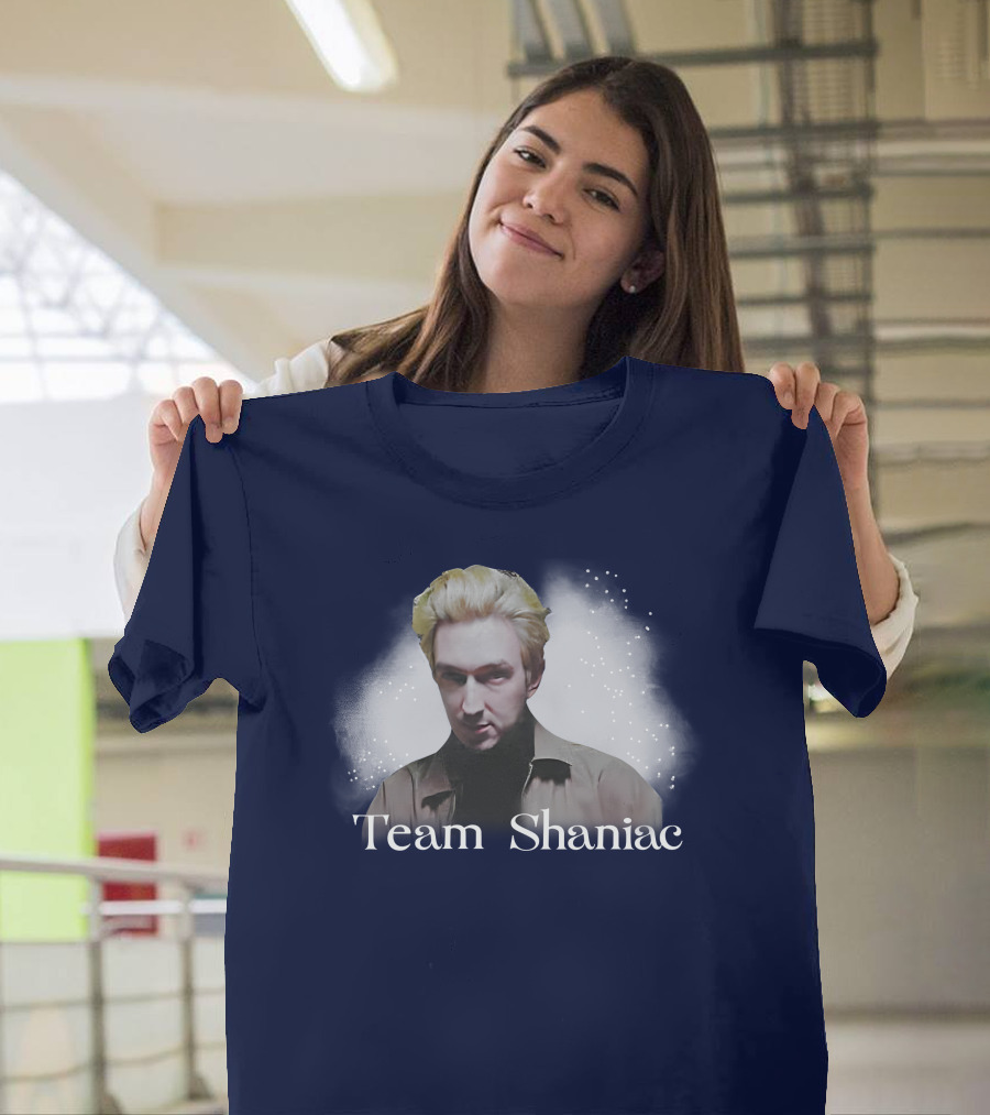 Team Shaniac Cosmic Portrait with Blonde Figure T-Shirt