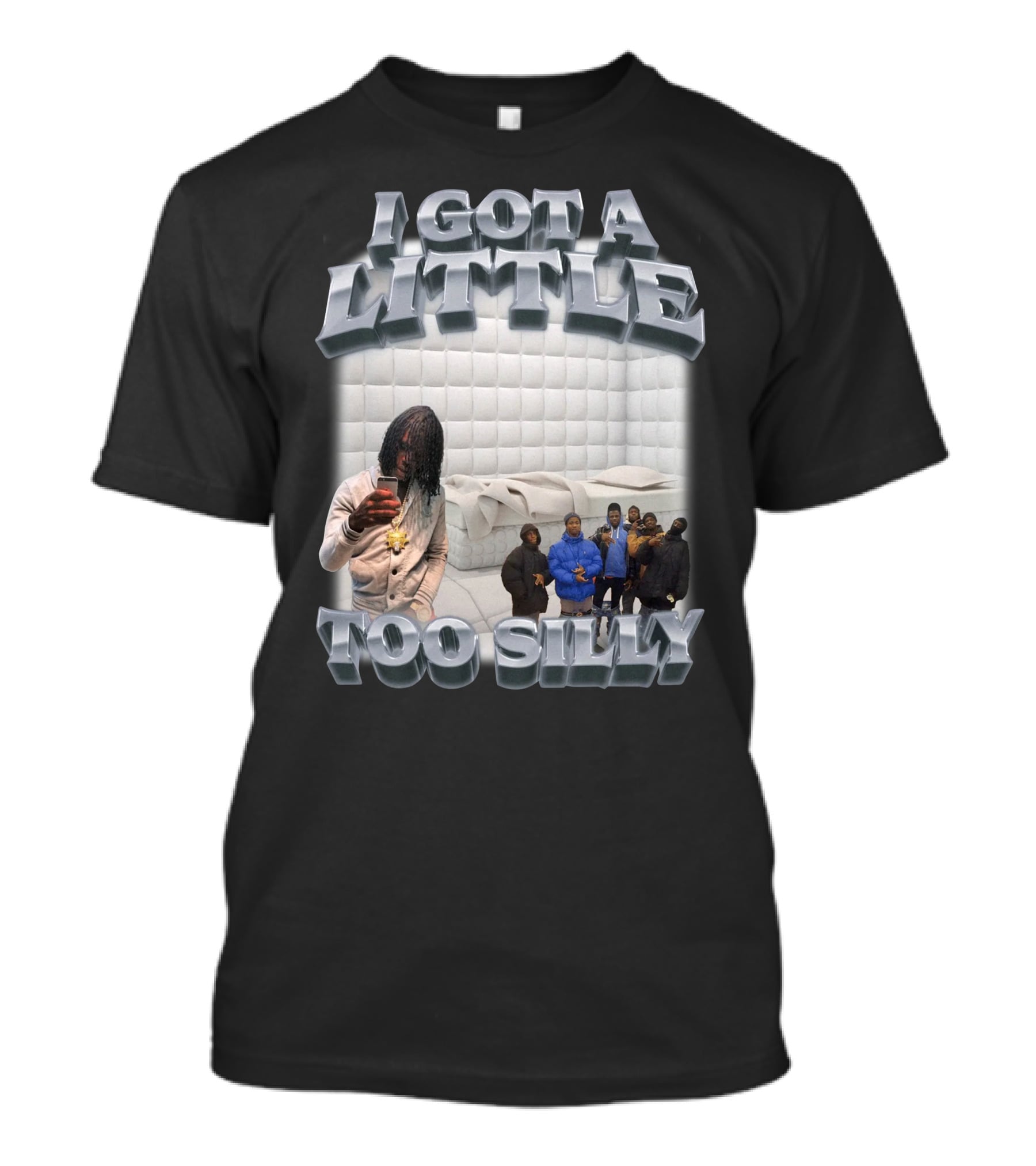 I Got A Little Too Silly Padded Room Selfie Group Posing T-Shirt