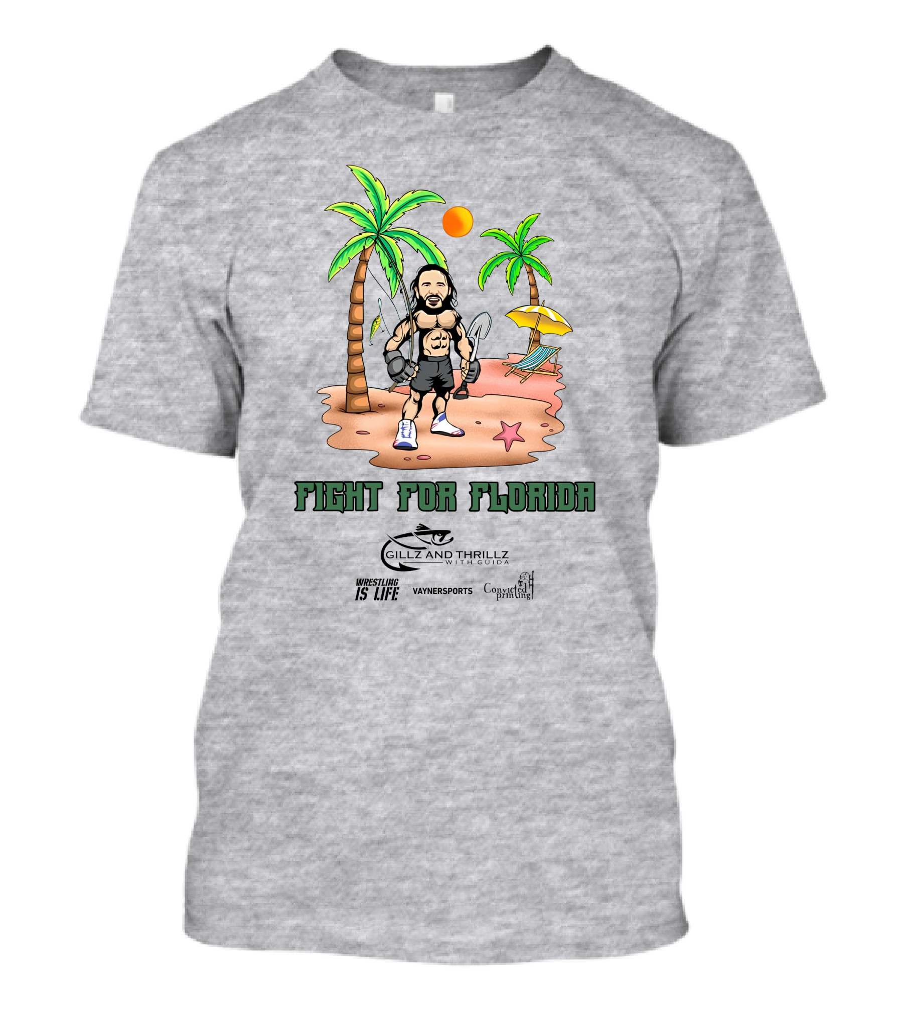 Fight For Florida Wrestling Is Life With VaynerSports Guida Gillz And Thrillz T-Shirt