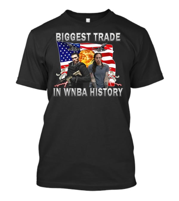 Biggest Trade In WNBA History American Flag Explosion Airplanes Helicopters Cash Players T-Shirt