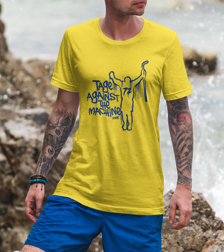 Tage Against The Machine 72 Hockey Silhouette Smack T-Shirt