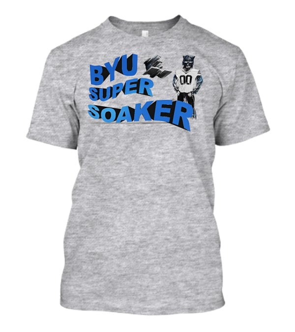 BYU Super Soaker Wildcat Jersey 00 Blue Motion T-Shirt