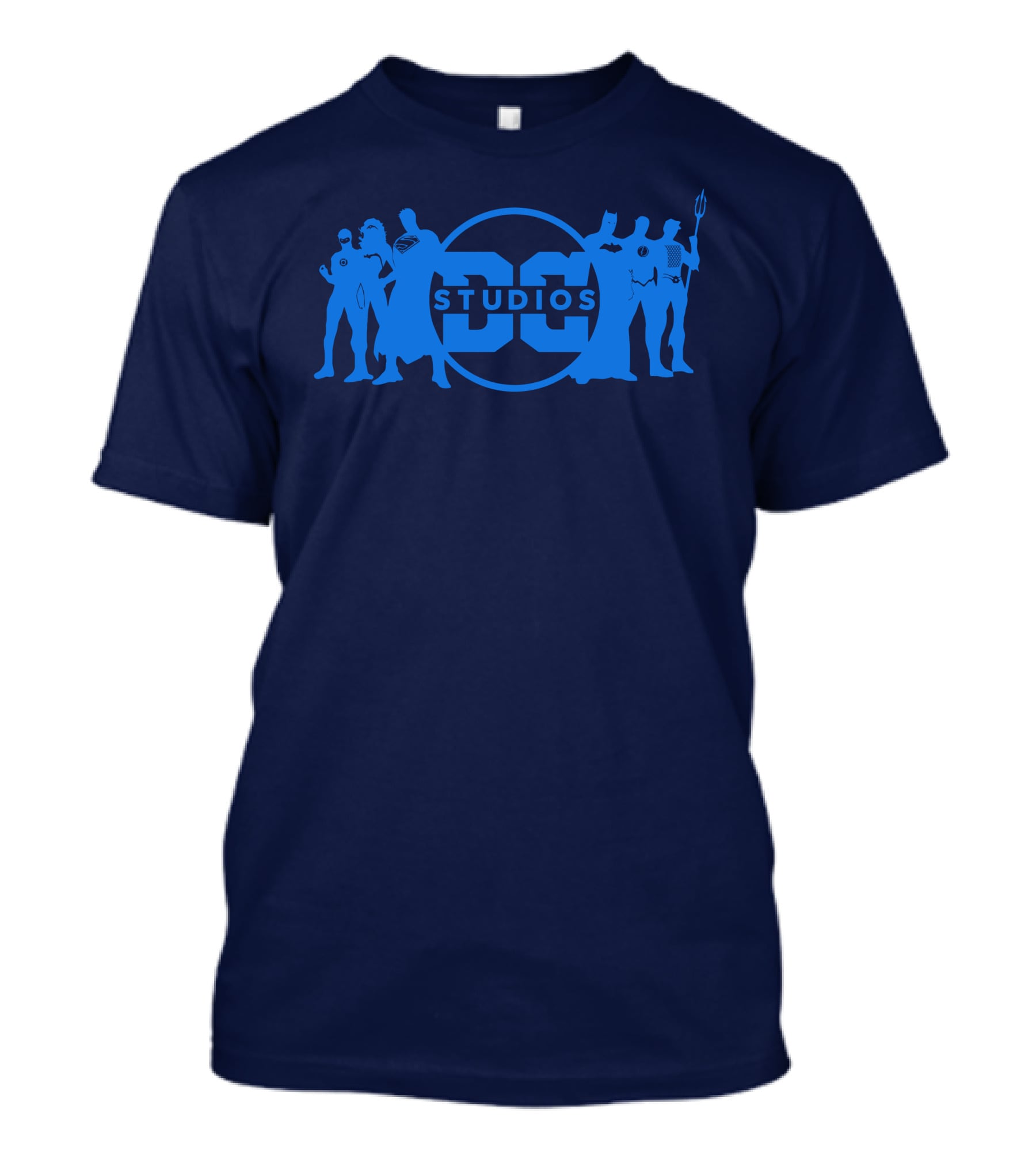 DC Studios Superheroes Silhouettes Logo Iconic Characters T-Shirt