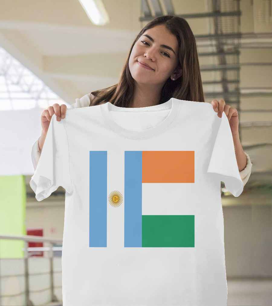 Argentina Flag Ireland Flag T-Shirt