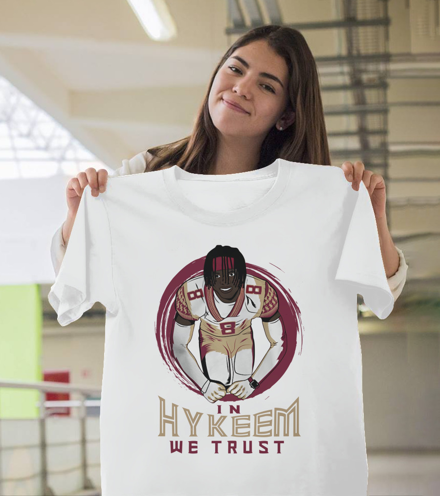 In Hykeem We Trust Football Player Number 8 T-Shirt