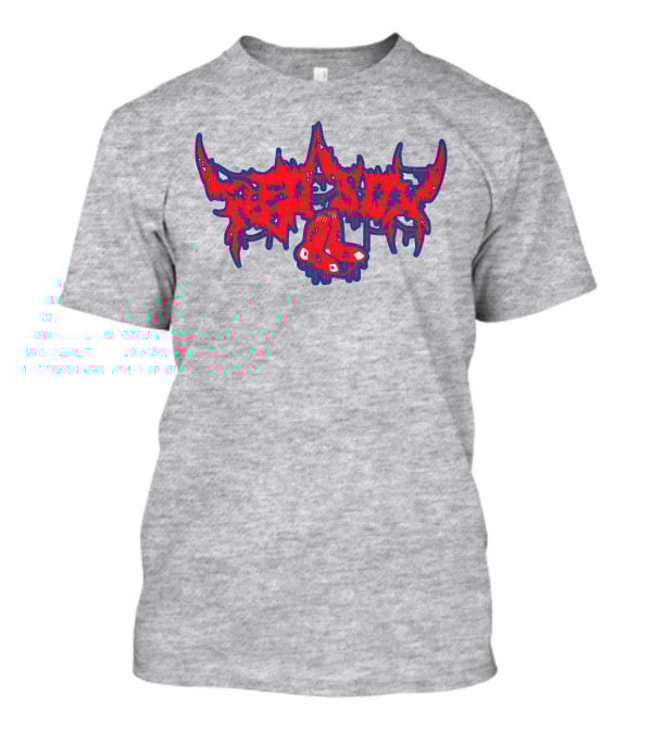 Death Metal Style Red Sox Emo T-Shirt