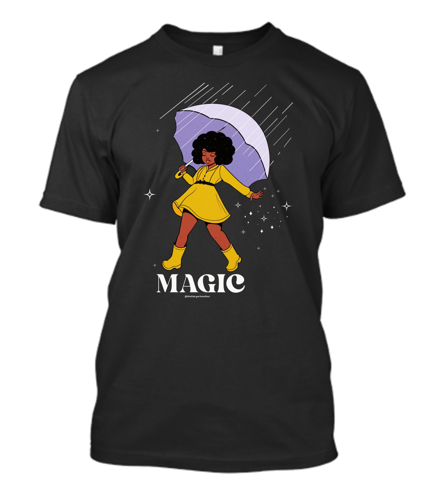 MAGIC TheFairyArtMother Rain Dance In Yellow Dress T-Shirt