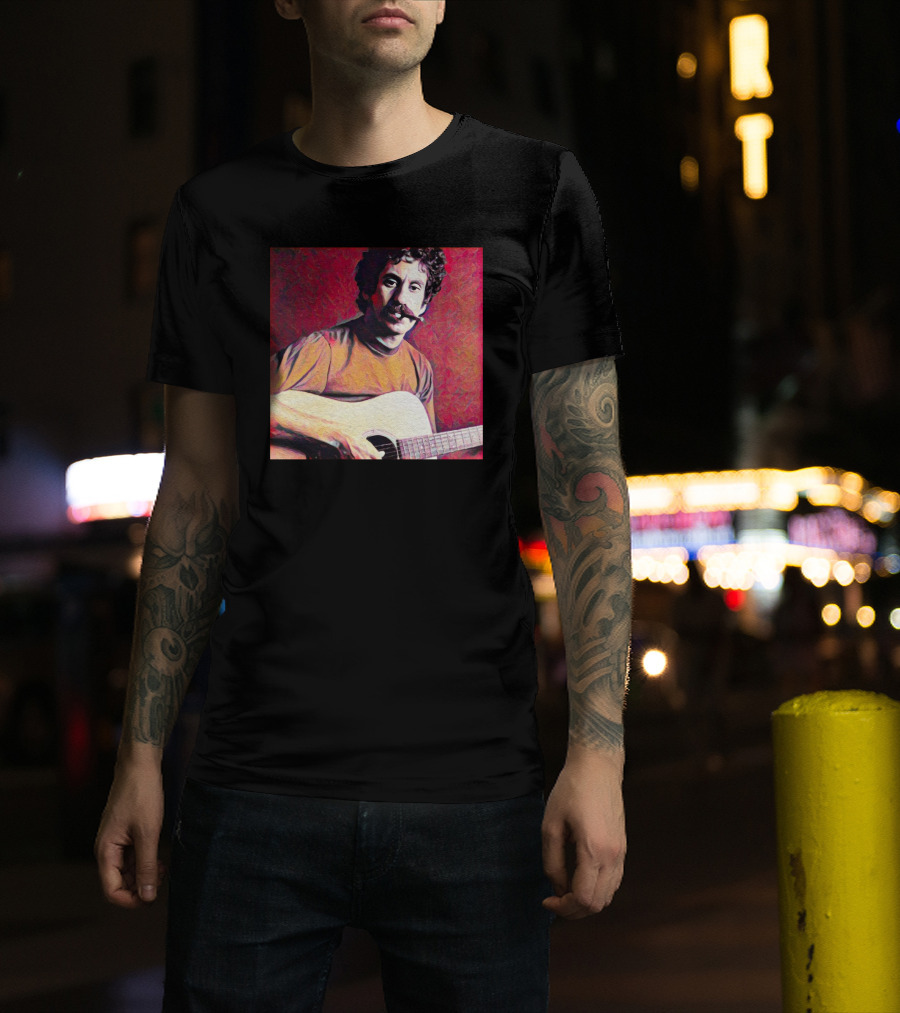 Matt Pinfield Jim Croce With Guitar T-Shirt