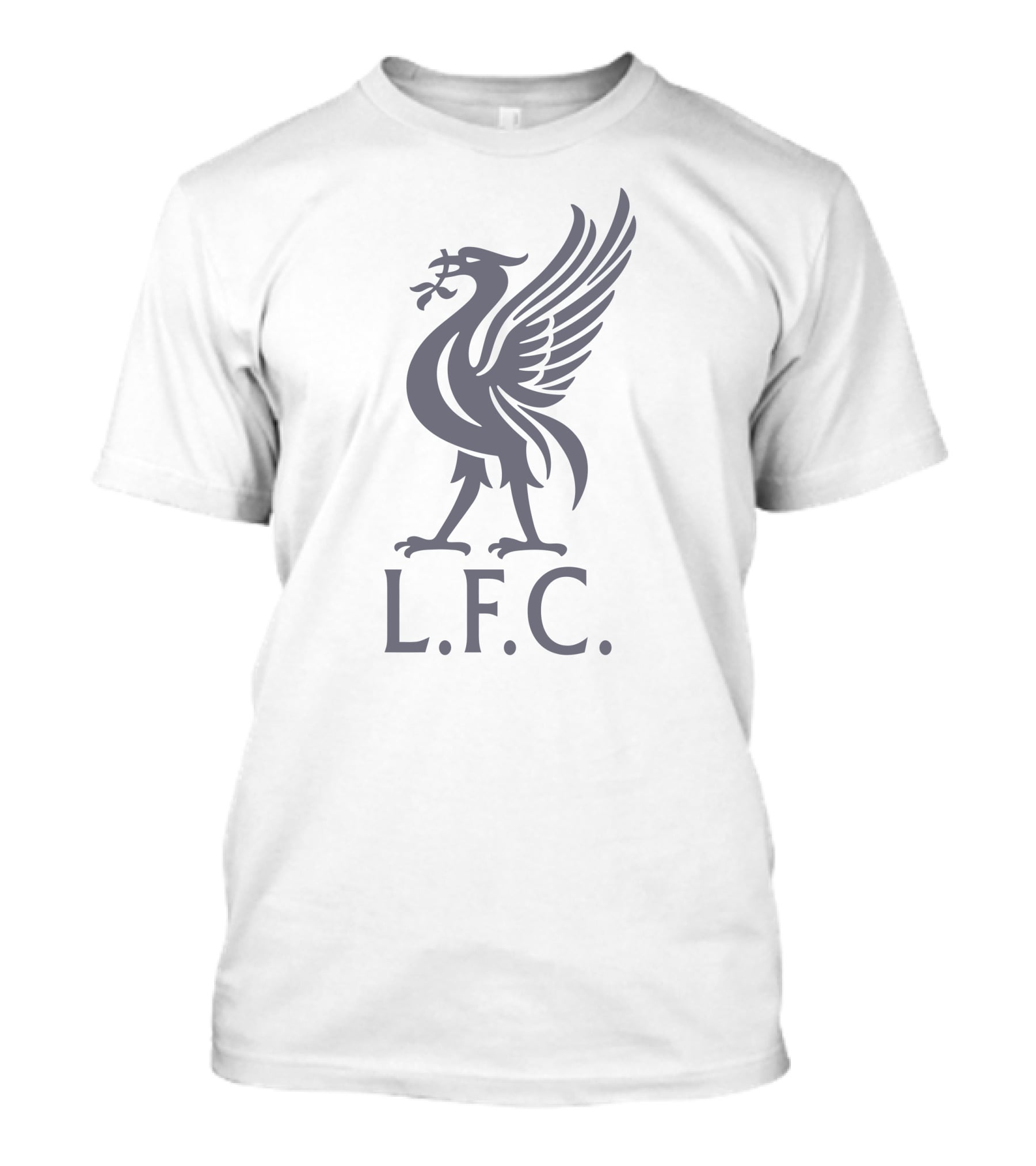 Noreen Khan Wearing LFC Liverpool FC Logo Bird With L.F.C. Text T-Shirt