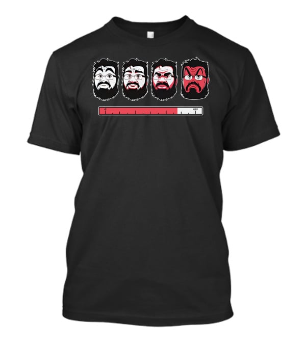 Oneyplays Merch Angry Cali Corey Emotion Meter Faces T-Shirt