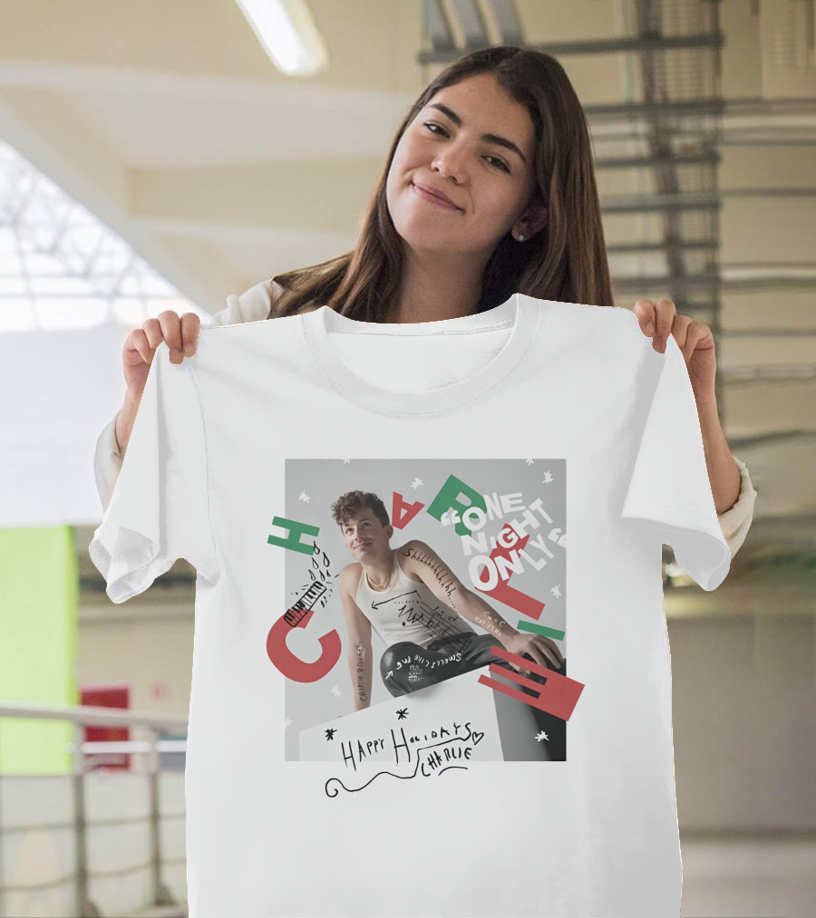 One Night Only Happy Holidays Charlie Puth Store T-Shirt