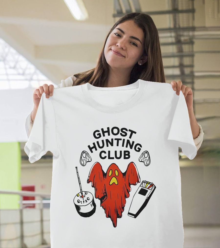 Exploring With Josh Ghost Hunting Club Paranormal Equipment Ghostly Adventure T-Shirt