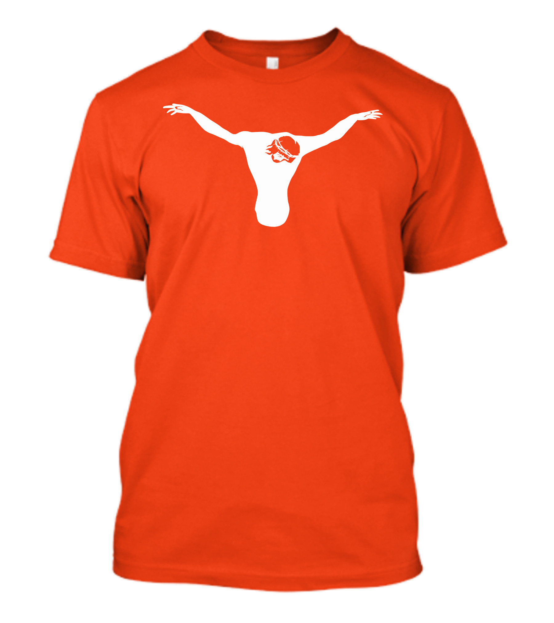 Texas Longhorns Jesus Crucifixion Silhouette Burnt Orange T-Shirt