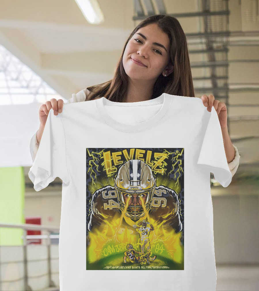 Cameron Jordan Levels New Orleans Saints All Time Sacks Leader Number 94 T-Shirt