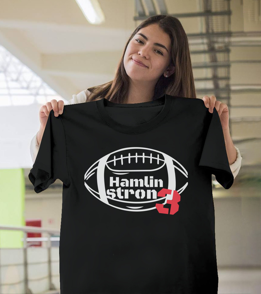 Buffalo Damar Hamlin Strong 3 Football Strength Support T-Shirt