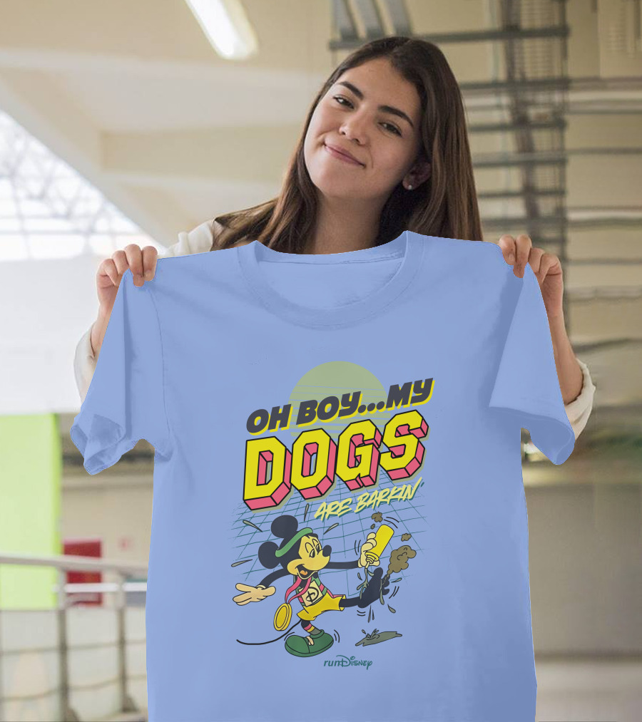 RunDisney Expo Oh Boy My Dogs Are Barkin Rundisney Mickey Mouse T-Shirt
