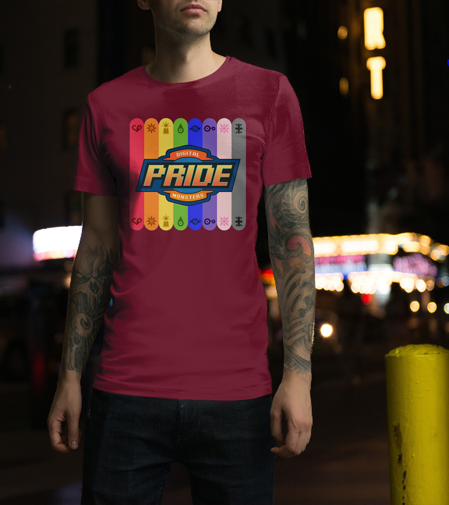 Indigothehimbo Digital Pride Monsters Rainbow Symbol Collection T-Shirt