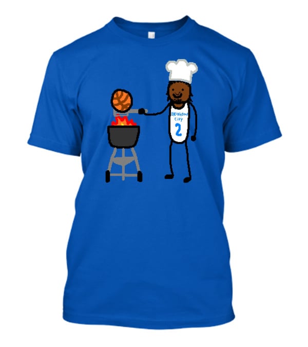 Nba Paint Shai Grill-Geous Alexander Oklahoma City Chef Basketball T-Shirt