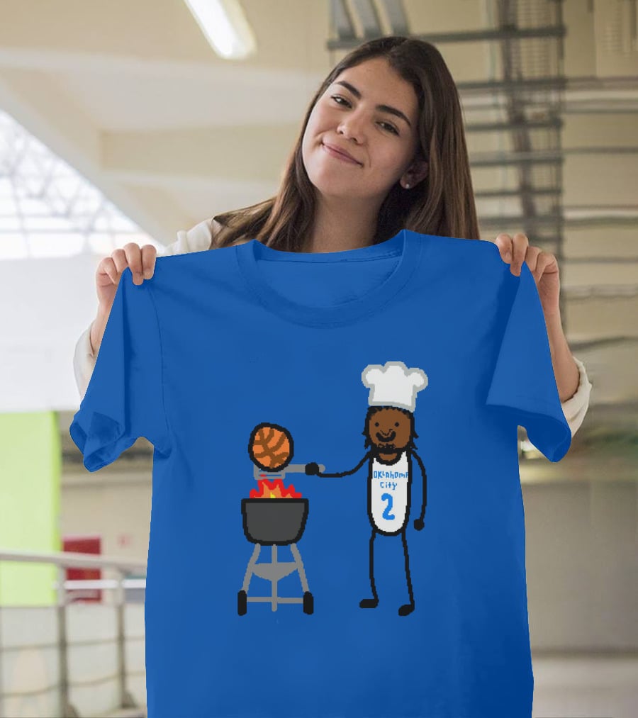 Nba Paint Shai Grill-Geous Alexander Oklahoma City Chef Basketball T-Shirt