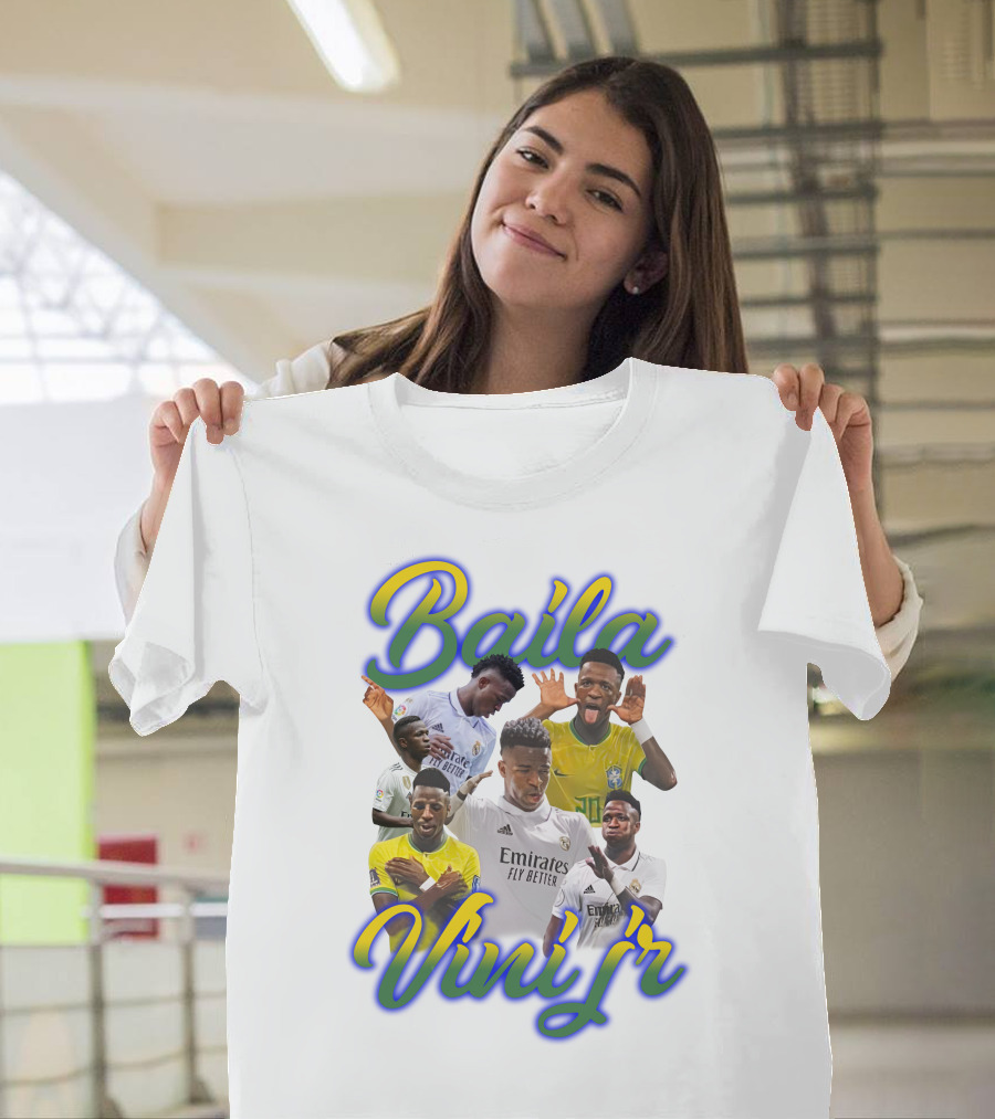 Baila Vini Jr Celebrating Iconic Soccer Moments T-Shirt