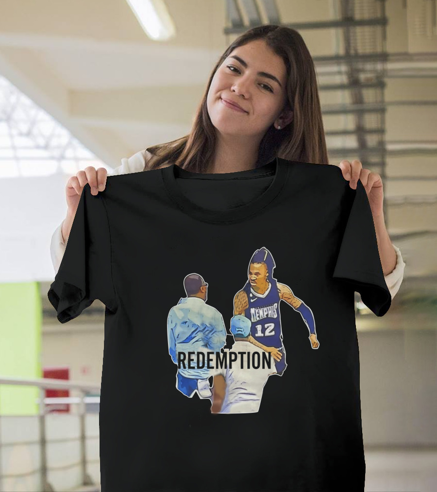 Ja Morant Dad Grizzlies Redemption Memhis Basketball Iconic Scene T-Shirt
