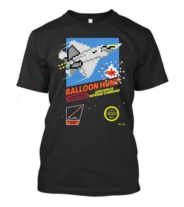 Balloon Hunt North American Aerospace Defense Command AIM-9X Missile Series REV F-22 Original War Zone Quality Product T-Shirt