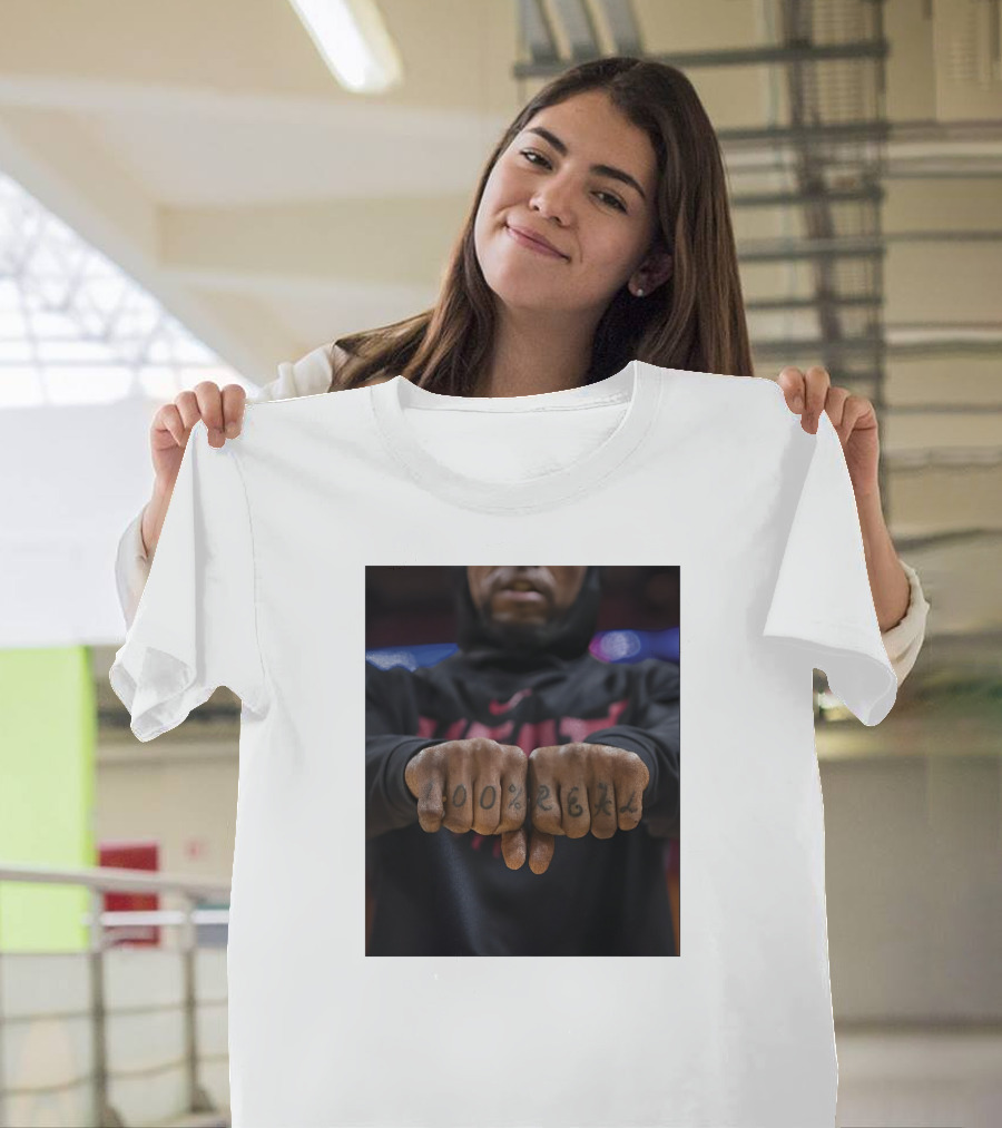 100% Real Miami Heat Inked Fists T-Shirt