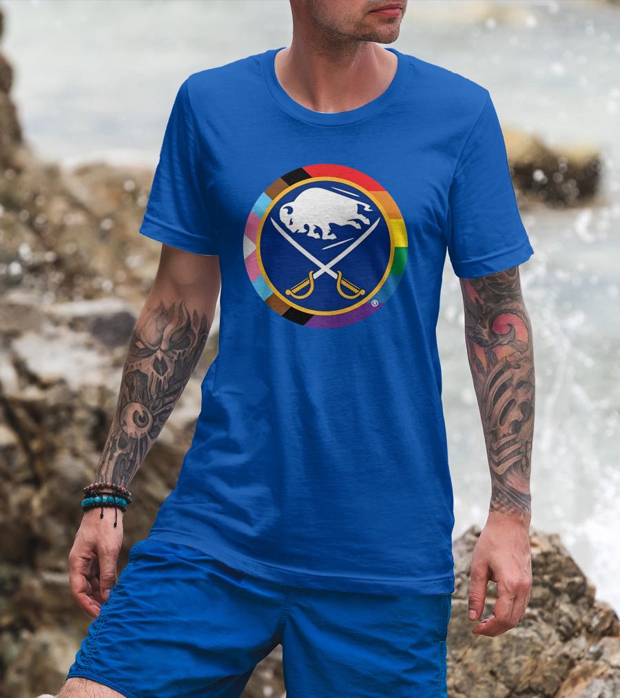 Buffalo Sabres Inclusive Pride Colors T-Shirt