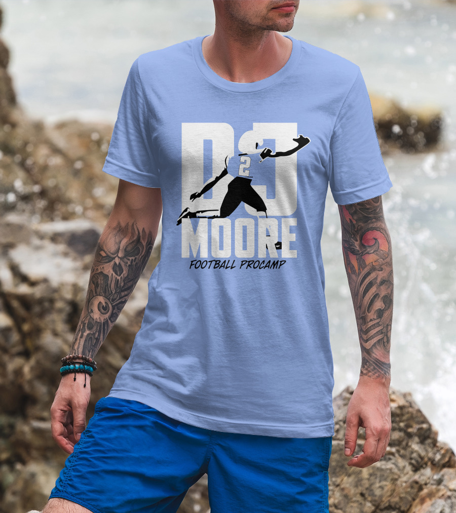 DJ Moore Football Procamp Athlete Number 2 Dynamic Movement T-Shirt