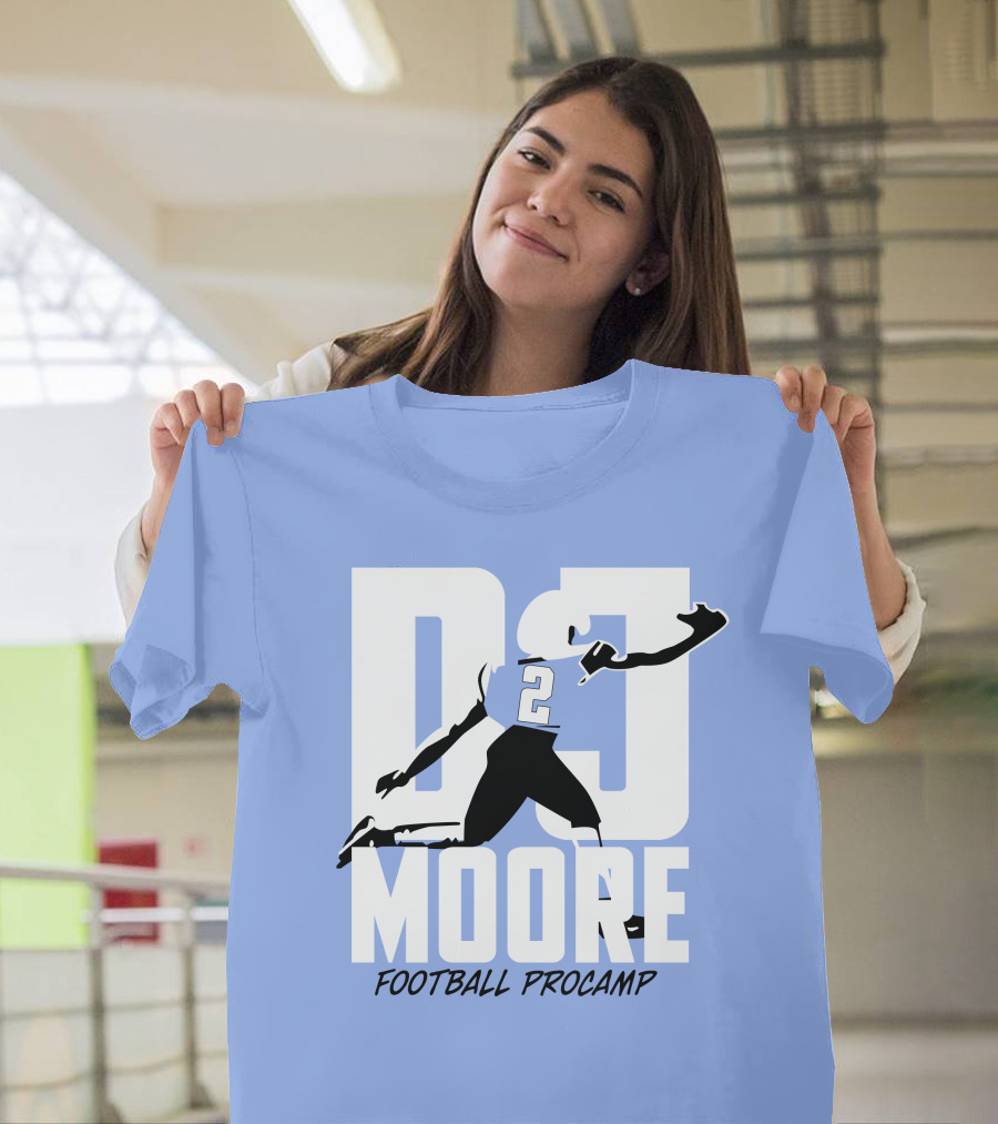 DJ Moore Football Procamp Athlete Number 2 Dynamic Movement T-Shirt