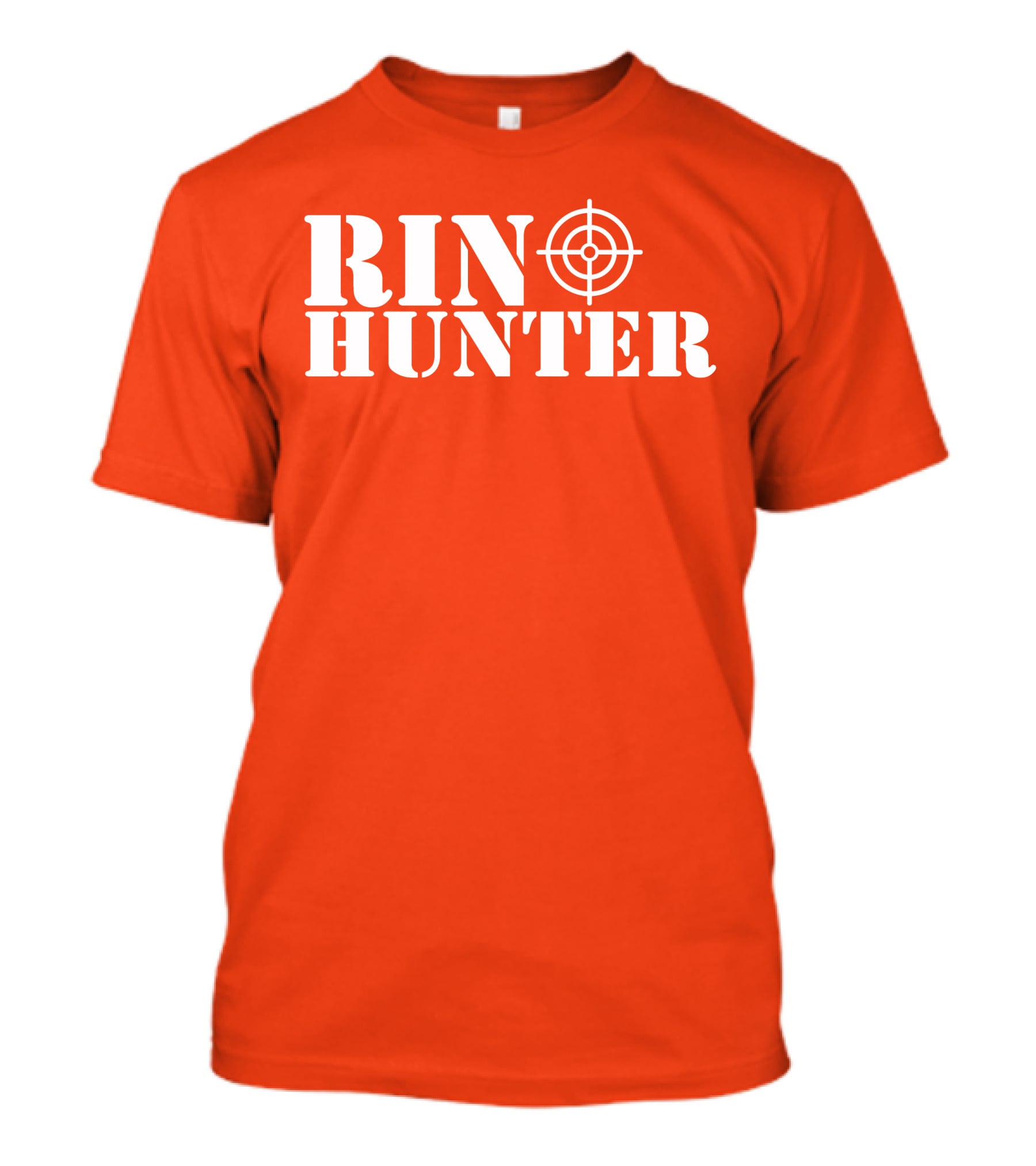 Rin Hunter Target Text Bold Red T-Shirt